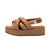 Riviera Olive Leather Sandal Brown