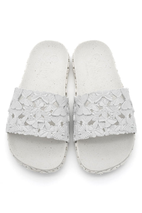 Slides Butterfly Bianco